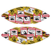 Dinosaurier Vorsichtszeichen Football (Paneele)