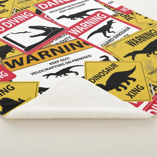 Dinosaurier Vorsichtszeichen Sherpadecke (3/4)