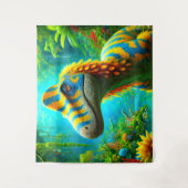 Dinosaurier Wandteppich (Vorderseite)