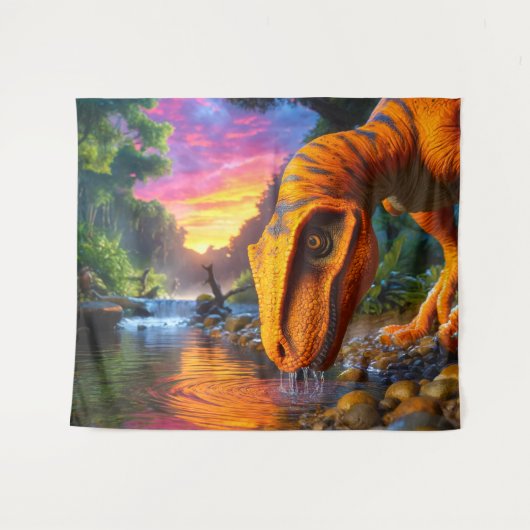 Dinosaurier Wandteppich (Vorderseite (Horizontal))