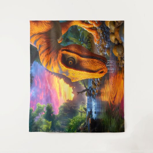 Dinosaurier Wandteppich (Vorderseite)