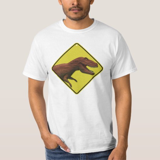 Dinosaurier-warnendes Shirt (Vorderseite)