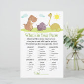 Dinosaurier Was ist in deinem Handyspiel Babydusch (Stehend Vorderseite)