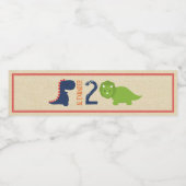 Dinosaurier Wasser Flaschen Etiketten (Einzelnes Label)