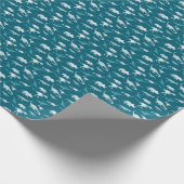 Dinosaurier Wasserfarbe: Textilmuster Geschenkpapier (Ecke)