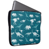 Dinosaurier Wasserfarbe: Textilmuster Laptopschutzhülle (Vorne Rechts)