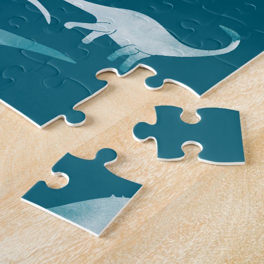 Dinosaurier Wasserfarbe: Textilmuster Puzzle (Seite)