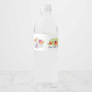 Dinosaurier Wasserflaschenetikett