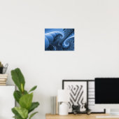 Dinosaurier Wedgewood Niedliches Fraktal für Coole Poster (Heimbüro)