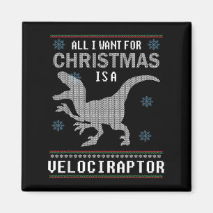 Dinosaurier Weihnachten Alles, was ich Wollte, ist Magnet