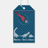 Dinosaurier Weihnachten Geschenk Geschenkanhänger (Vorderseite)