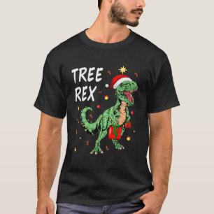 Dinosaurier Weihnachten pajamas Tree Rex Men Boys T-Shirt