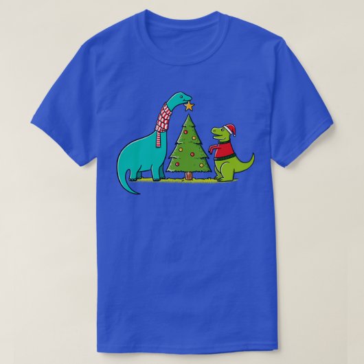 Dinosaurier Weihnachten T-Shirt (Design vorne)