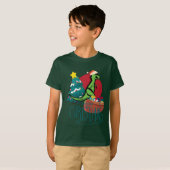 Dinosaurier Weihnachten T-Shirt (Vorne ganz)