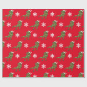 Dinosaurier Weihnachten Weihnachten Weihnachten Di Geschenkpapier (Flach)