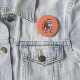 Dinosaurier Weihnachts Weihnachtsmann T rex Boys M Button