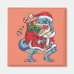 Dinosaurier Weihnachts Weihnachtsmann T rex Boys M Magnet