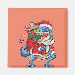Dinosaurier Weihnachts Weihnachtsmann T rex Boys M Magnet