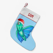 Dinosaurier Weihnachtsfeiertage Strumpf | Niedlich Kleiner Weihnachtsstrumpf (Vorderansicht (hängend))