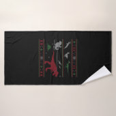 Dinosaurier-Weihnachtsgeschenk Badehandtuch (Badehandtuch)