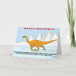 Dinosaurier Weihnachtskarte Feiertagskarte