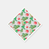 Dinosaurier Weihnachtsmuster Serviette (Ecke)