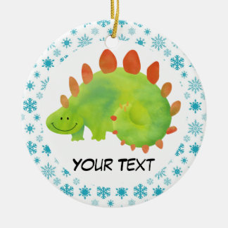 Dinosaurier-Weihnachtsverzierungs-Geschenk Keramikornament