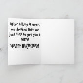 Dinosaurier-Welpen-Spaß Karte (Innenseite)