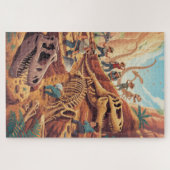 Dinosaurier-Welt-Entdeckungs-Grabung-Puzzle Puzzle (Horizontal)