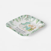 Dinosaurier Wild Baby Shower Paper Teller (Gewinkelt)