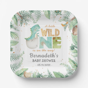 Dinosaurier Wild Baby Shower Paper Teller