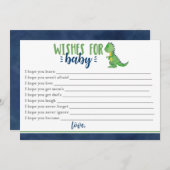 Dinosaurier will Baby Mitteilungskarte (Vorne/Hinten)