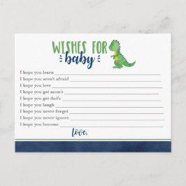 Dinosaurier will Baby Postkarte