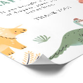 Dinosaurier-Windel-Verlosung Poster (Ecke)