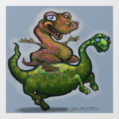 Dinosaurier Window Cling Fensteraufkleber (Blatt)