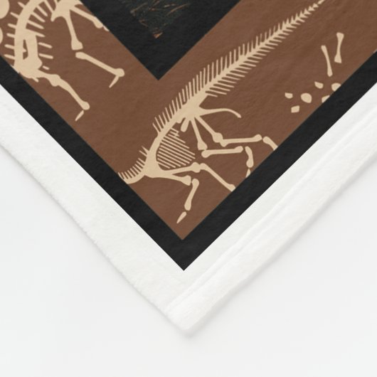 Dinosaurier World Fleecedecke (Ecke)