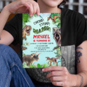 Dinosaurier World Kindergeburtstag Party Einladung