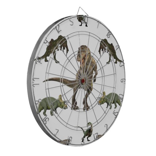 Dinosaurier Wrapping Paper Dartscheibe (Vorderseite Links)