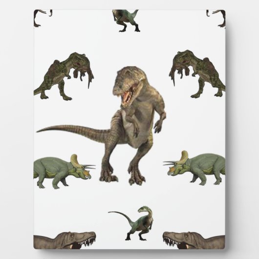 Dinosaurier Wrapping Paper Fotoplatte (Vorderseite)