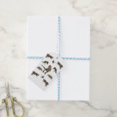 Dinosaurier Wrapping Paper Geschenkanhänger (Mit Garn)