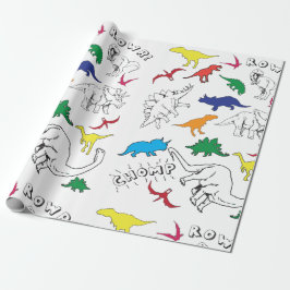 Dinosaurier Wrapping Paper Geschenkpapier