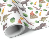 Dinosaurier Wrapping Paper Geschenkpapier (Rolleneckpunkt)
