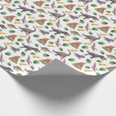 Dinosaurier Wrapping Paper Geschenkpapier (Ecke)