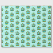 Dinosaurier Wrapping Paper Geschenkpapier (Flach)