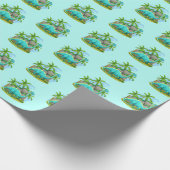 Dinosaurier Wrapping Paper Geschenkpapier (Ecke)