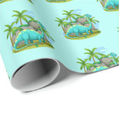 Dinosaurier Wrapping Paper Geschenkpapier (Rolleneckpunkt)
