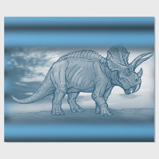 Dinosaurier Wrapping Paper Geschenkpapier (Flach)