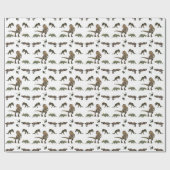 Dinosaurier Wrapping Paper Geschenkpapier (Flach)