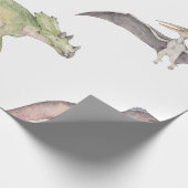 Dinosaurier Wrapping Paper Geschenkpapier (Ecke)