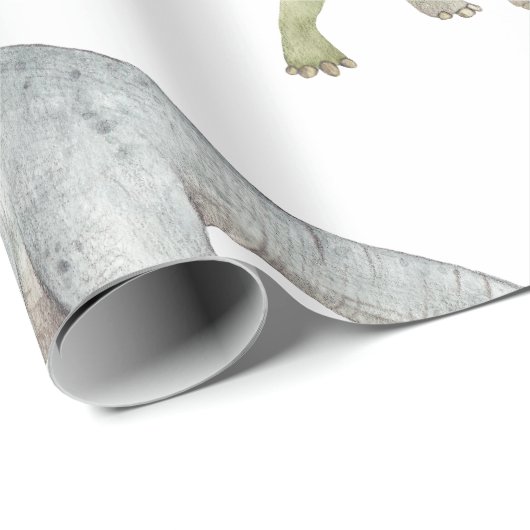 Dinosaurier Wrapping Paper Geschenkpapier (Rolleneckpunkt)